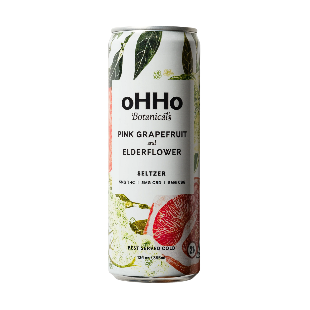 Ohho - Pink Grapefruit and Elderflower Seltzer-image